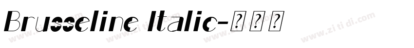 Brusseline Italic字体转换 Brusseline Italic字体转换